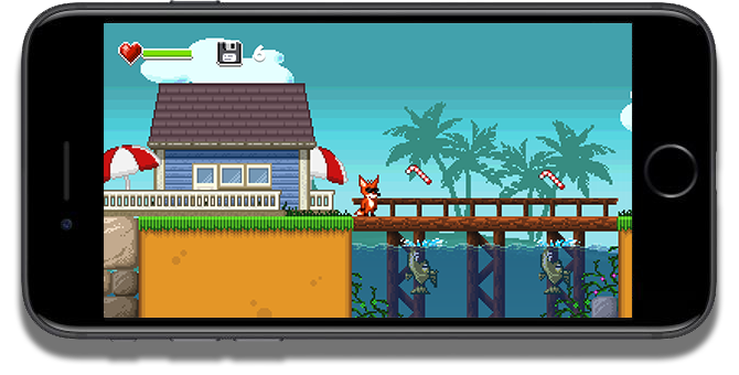 CoolFox runs on an iPhone.